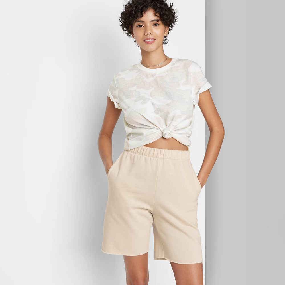 Women's High-Rise Bermuda Shorts - Wild Fable Tan XS | Target