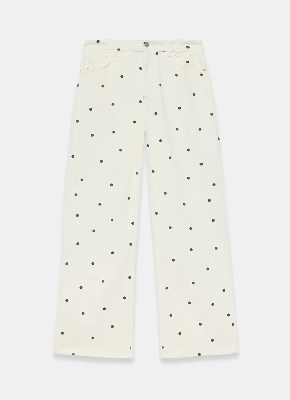 SHOP THE LOOKCream Polka Dot Wide Jeans£110.00Colour: IvorySize Guide
  
Denim Fit Guide
  
Leng... | Mint Velvet