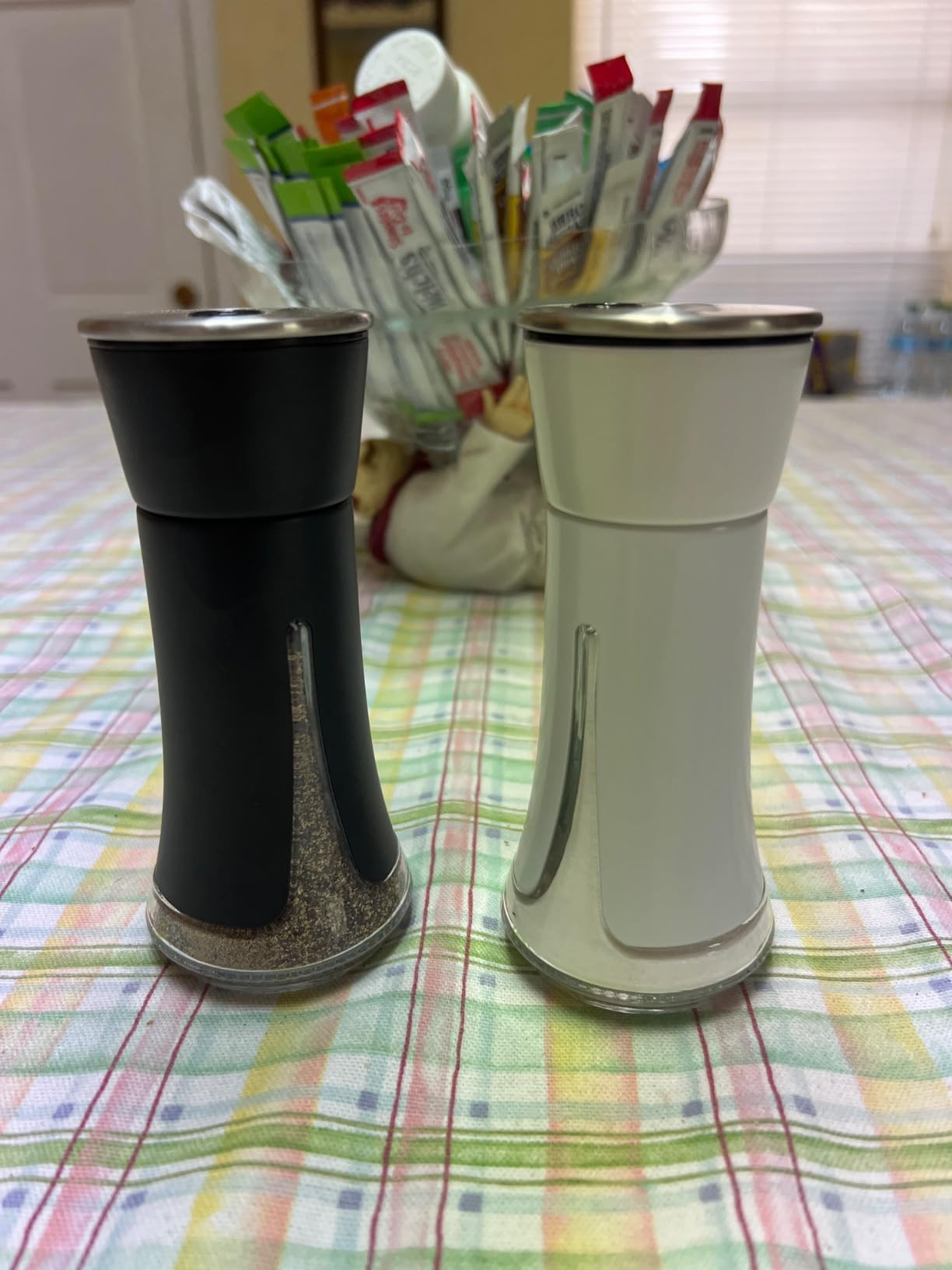 Salt and Pepper Shakers by Aelga - Salt Shaker with Adjustable Pour Holes for Himalayan, Kosher | Amazon (US)