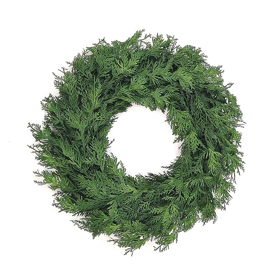 Holiday Living 24-in Indoor/Outdoor (non powered) Green Artificial Christmas Wreath | Lowe's