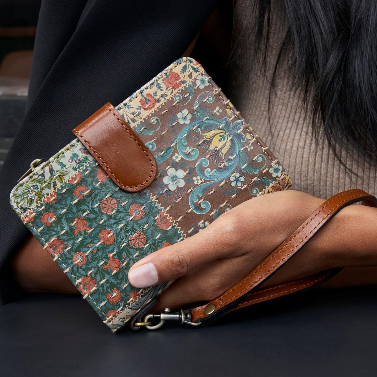 Patricia Nash Selma Leather Passport Wristlet Wallet | HSN