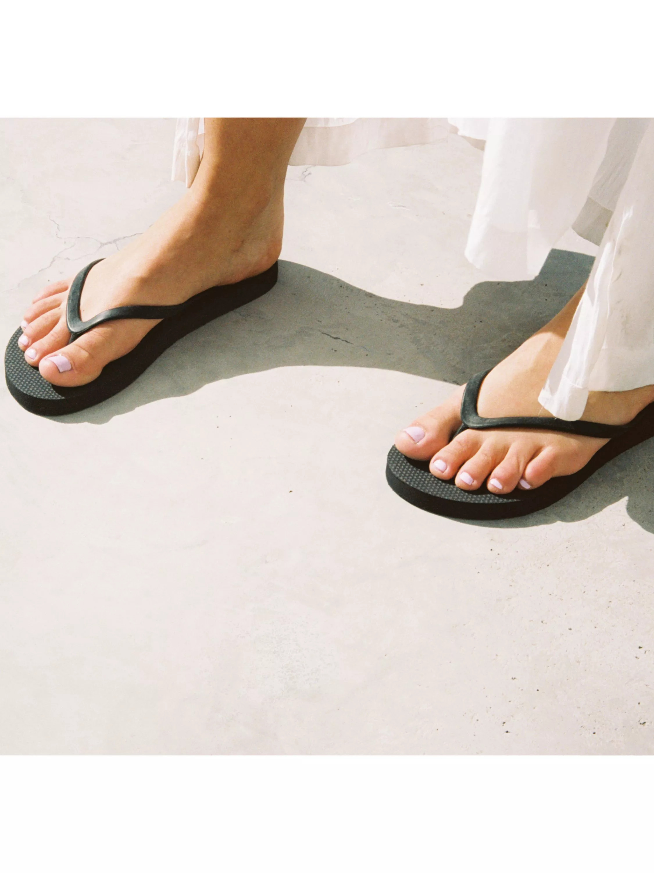SleepersSlim Flip Flops, Black | John Lewis (UK)