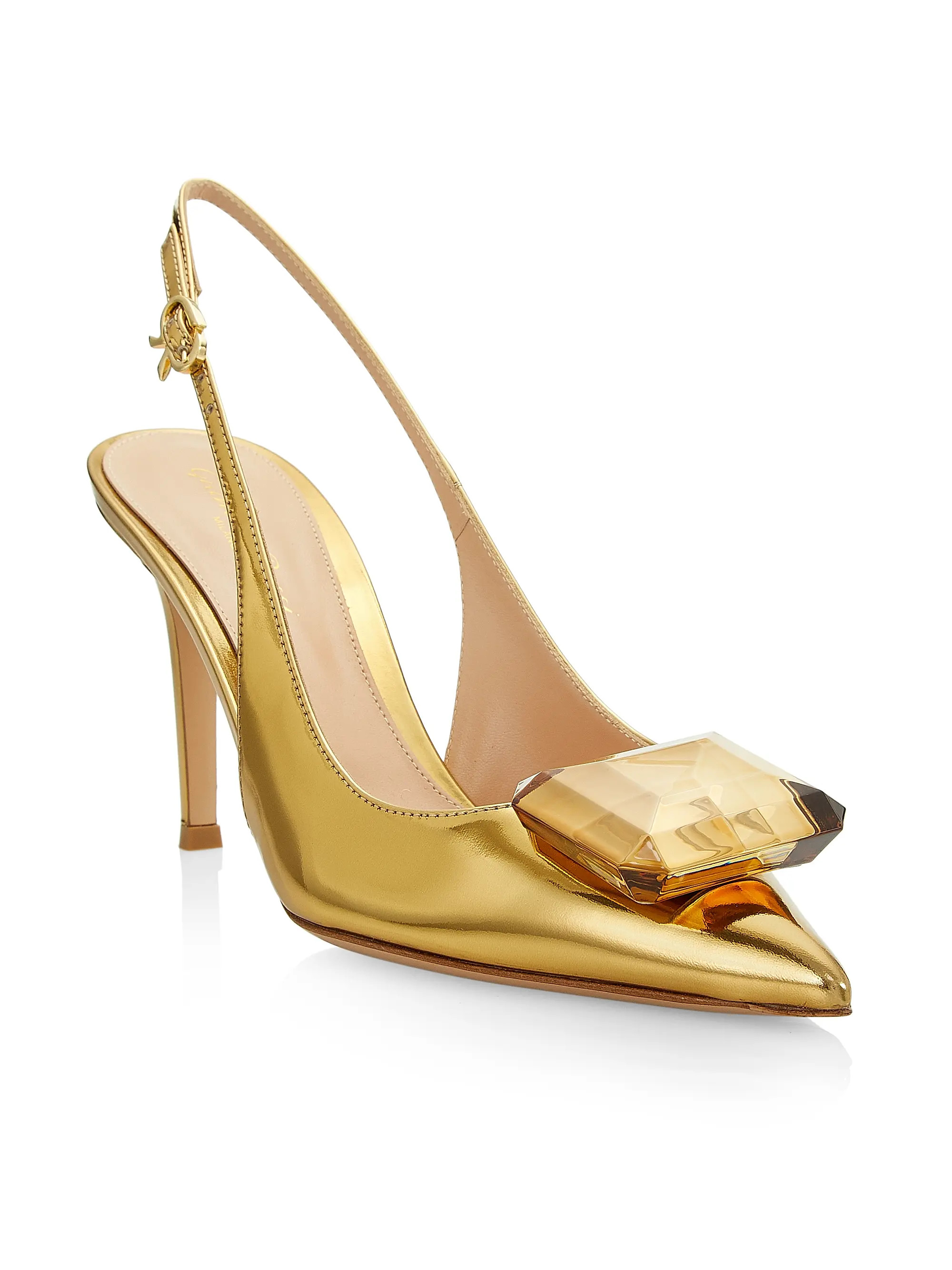 Jaipur Slingback Metallic Leather Pumps | Saks Fifth Avenue