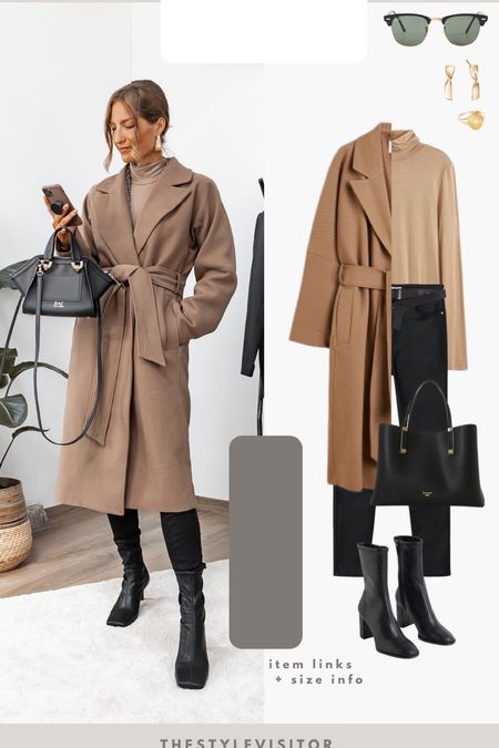 Although the product picture shows a camel coat, it is by far not a camel colored coat. It’s a dark beige/brown color, a shade darker than the turtle neck, who also is a lot less saturated than on the product picture. I wish they’d stop using photoshop, it’s false advertising. Nevertheless, this set looks absolutely lovely together imo. Make sure to steam the coat thoroughly before wearing it. Read the size reviews/size guide to pick the right size.

Leave a 🤎 if you want to see more autumn outfits like this

#coat #camelcoat #autumnoutfit #autumnlook #casuallook #casualoutfit #coated #jeans 

#LTKeurope #LTKstyletip #LTKSeasonal