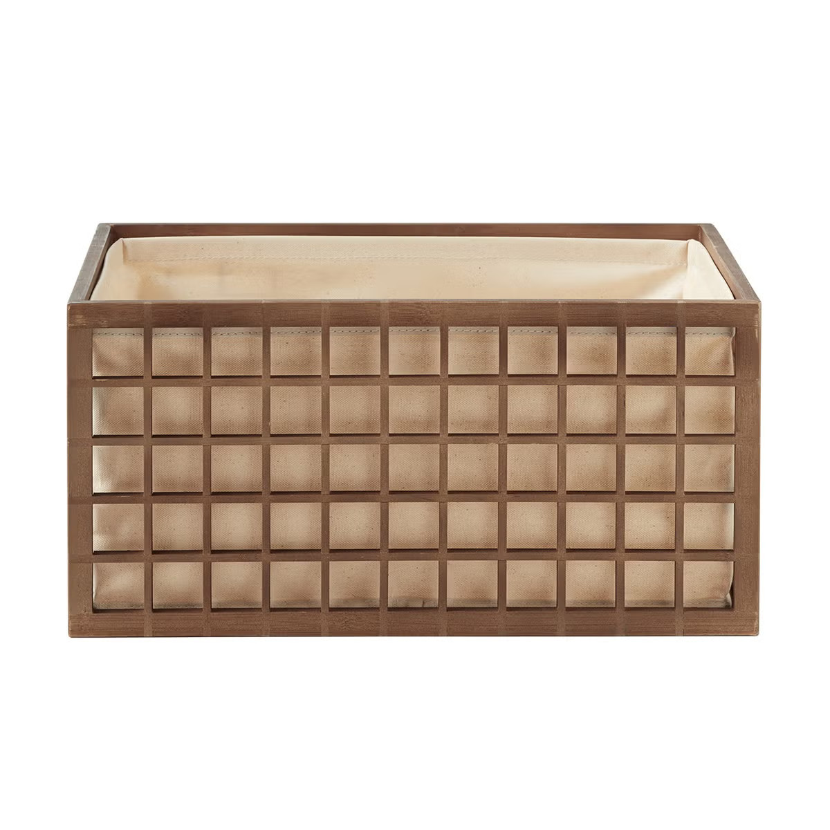 The Container Store Shoji Bamboo Bin With Liner | The Container Store