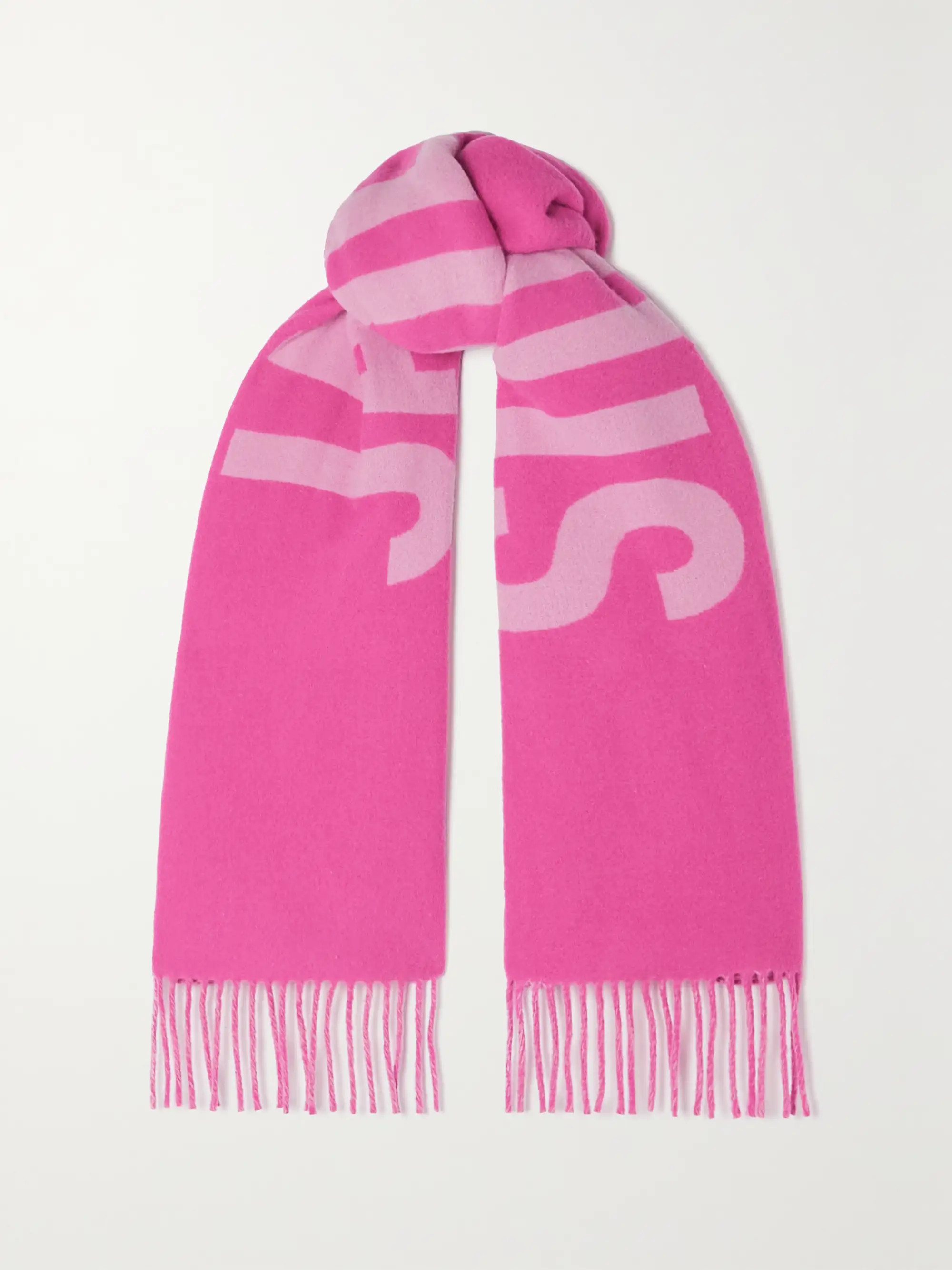 JACQUEMUSL'écharpe fringed wool-jacquard scarf | NET-A-PORTER (US)