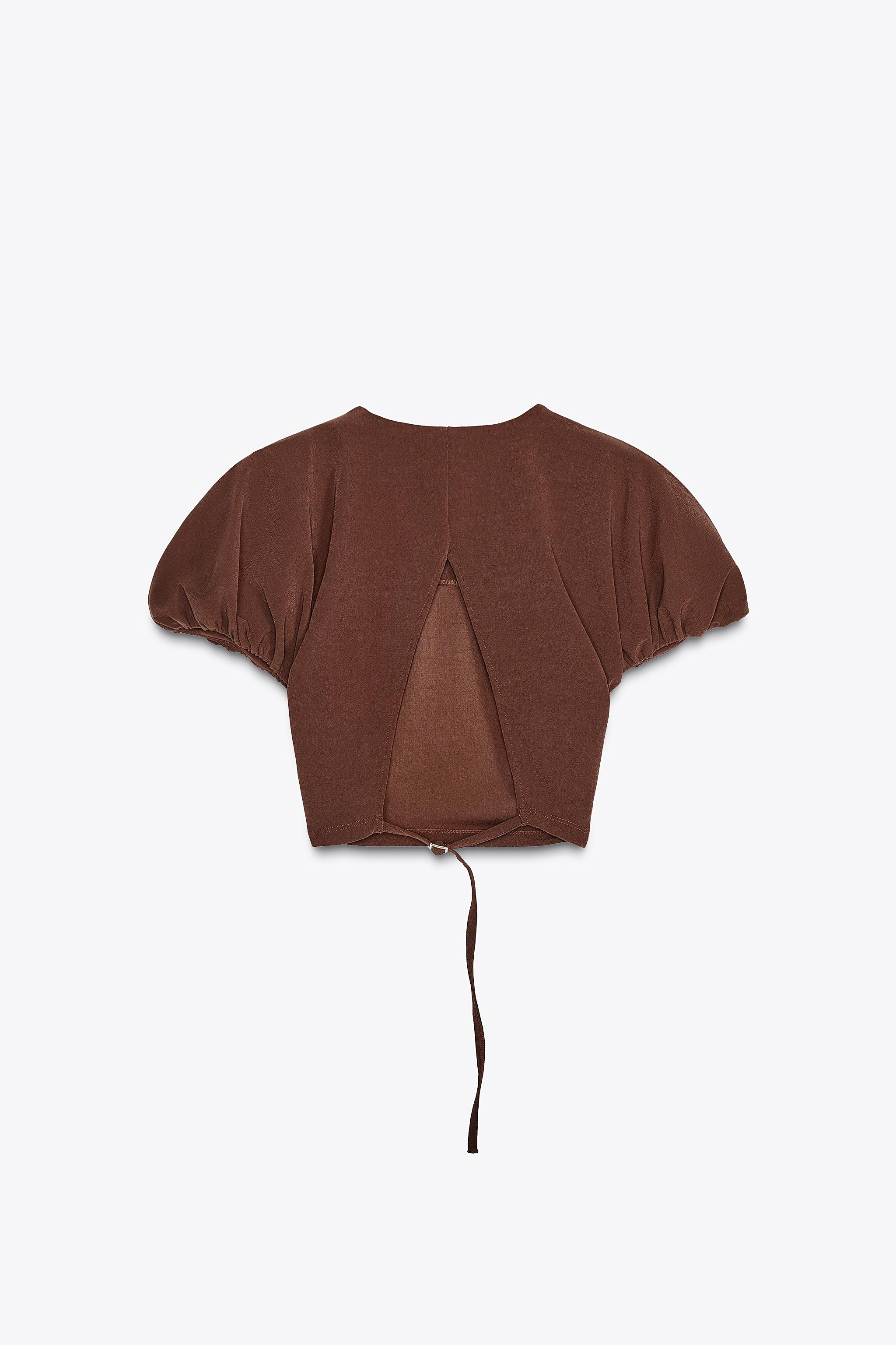 BALLOON CROP TOP | Zara US