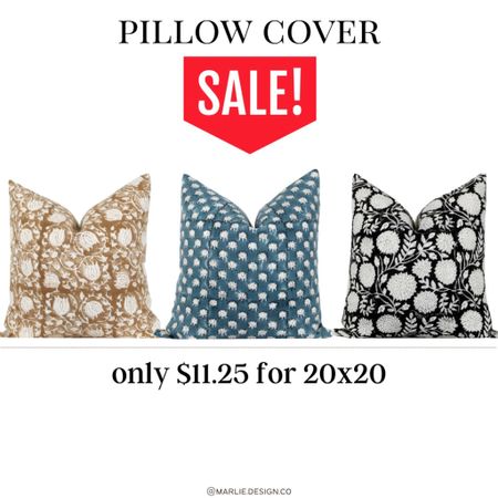 20 x 20 Pillow Cover Clearance Sale | block print pillow cover | floral pillow cover | tan pillow cover | blue pillow cover | black pillow cover | Etsy | on sale | clearance 

#LTKsalealert #LTKhome #LTKunder50
