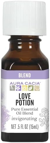 Aura Cacia Love Potion Essential Oil Blend | Romantic Aromatherapy with Jasmine, Ylang-Ylang, San... | Amazon (US)