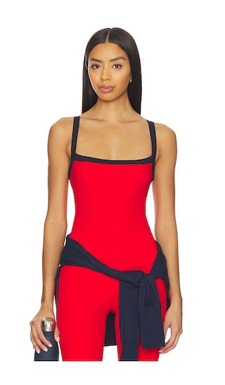 Monah Rigor Tank Top in Lotus Red & Indigo | Revolve Clothing (Global)