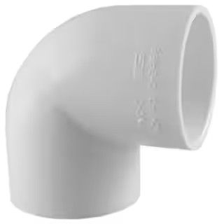 Charlotte Pipe 3/4 in. PVC Schedule. 40 90° S x S Elbow Fitting PVC023000800HD - The Home Depot | The Home Depot