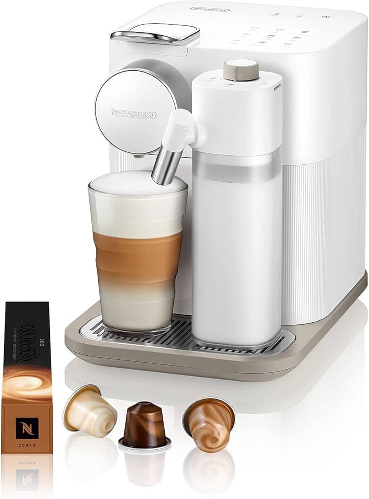 Nespresso De'Longhi EN640.W Gran Lattissima Kaffeekapselmaschine mit automatischem Milchsystem,19 Bar Druck, 1400W,Weiß | Amazon (DE)