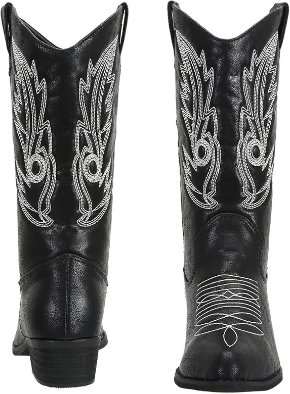 SheSole Women's Wide Calf Western Cowgirl Cowboy Boots | Amazon (US)