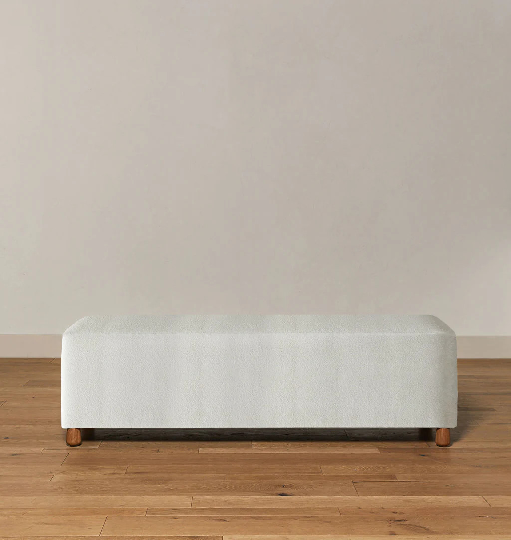 Footed Topanga Bench | Amber Interiors