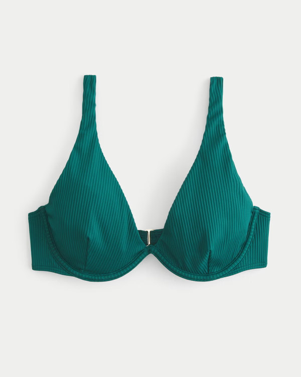 High Apex Ribbed Underwire Bikini Top | Hollister (US)
