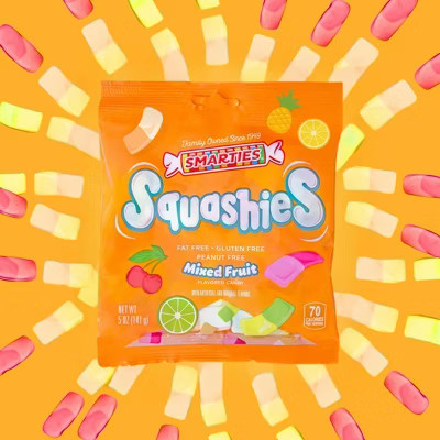 Smarties Squashies – Mixed Fruit (5 oz bag) – Soft Foam Gummy Candy – 1 Pack | Target