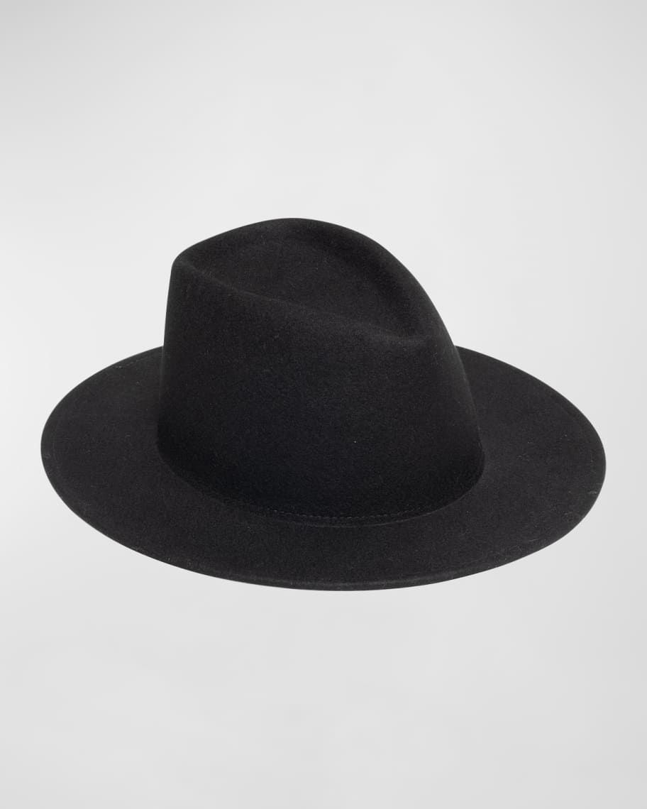 Blaine Black Wool Fedora | Neiman Marcus