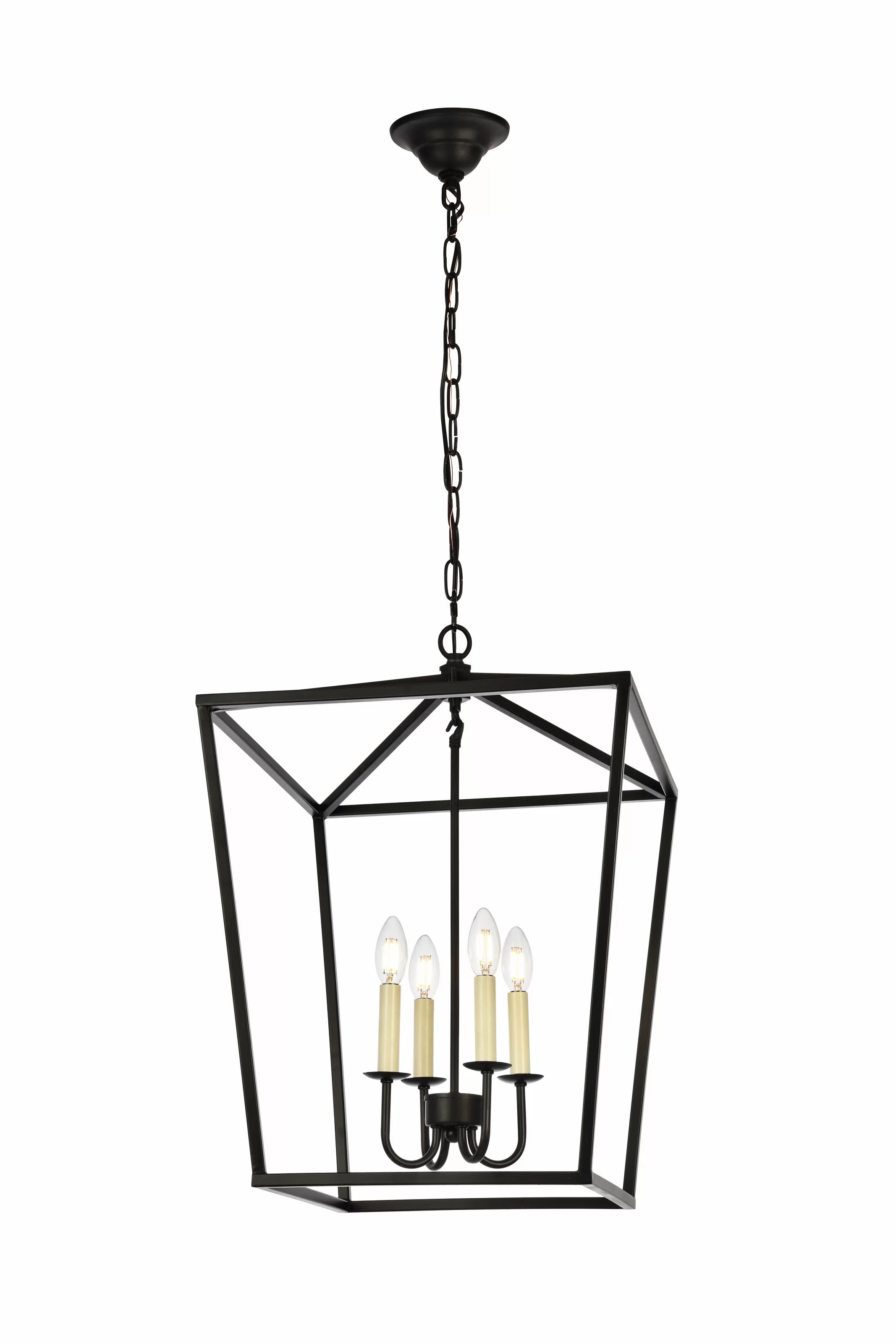 Finnick 4 - Light Lantern Geometric Chandelier | Wayfair North America