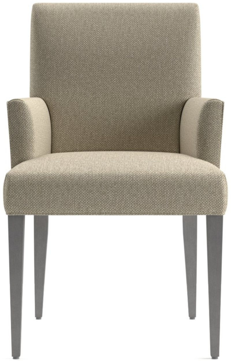 Upholstered Dining Arm Chair + Reviews | Crate and Barrel | Crate & Barrel