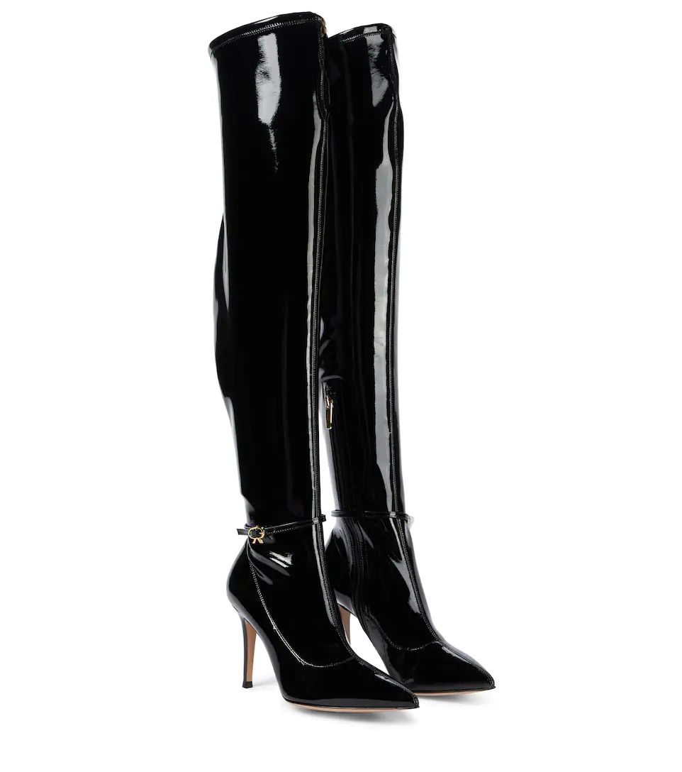 Ribbon Cuissard PVC over-knee boots | Mytheresa (US/CA)