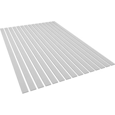 47"H x 1/2"T PVC Adjustable Slat Wall Panel Kit w/ 3"W Slats, Unfinished (contains 15 Slats) | Wayfair North America