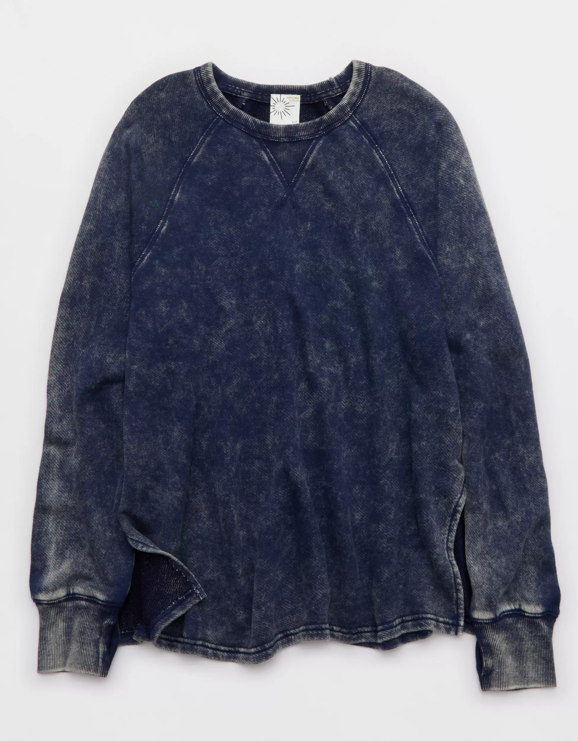 OFFLINE By Aerie Keep It 100 Terry Long Sleeve Crewneck | American Eagle Outfitters (US & CA)