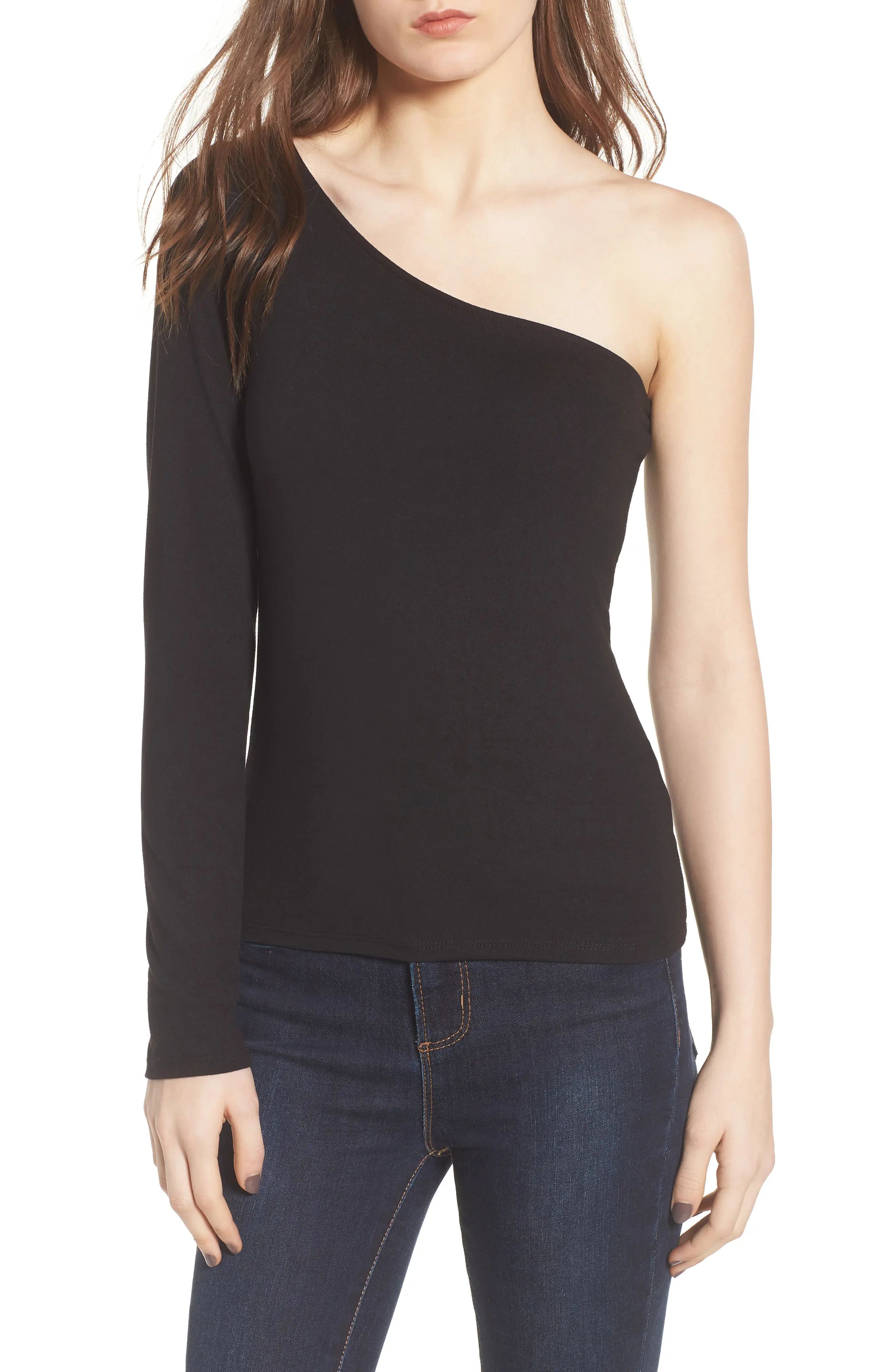 PST by Project Social T Second Skin One-Shoulder Top | Nordstrom