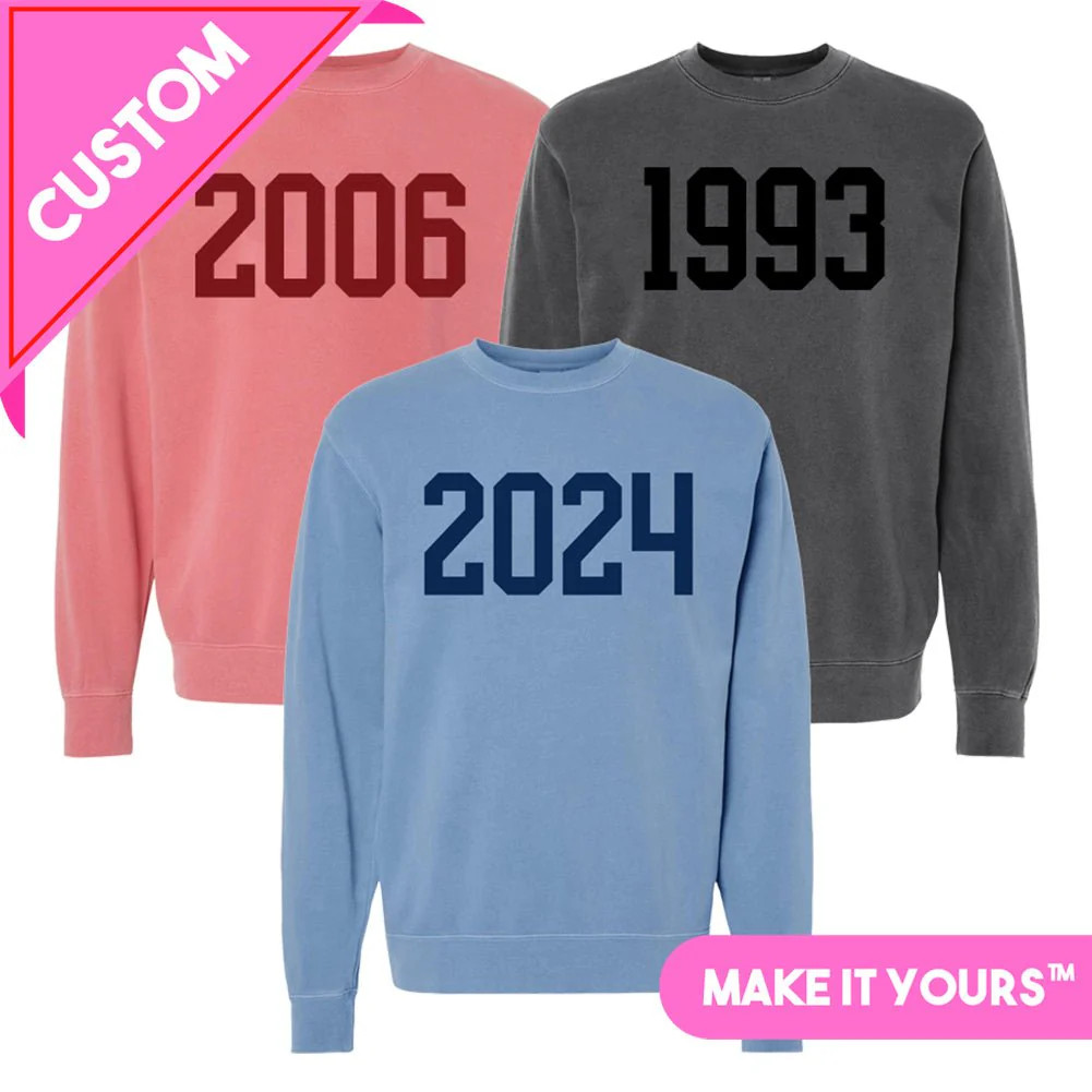 Make It Yours™ 'Year' Cozy Crew | United Monograms