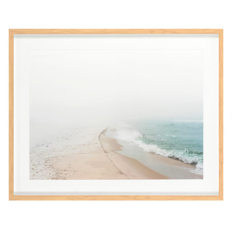 Glass Framed Beach Print Wall Art, 29x23 | At Home