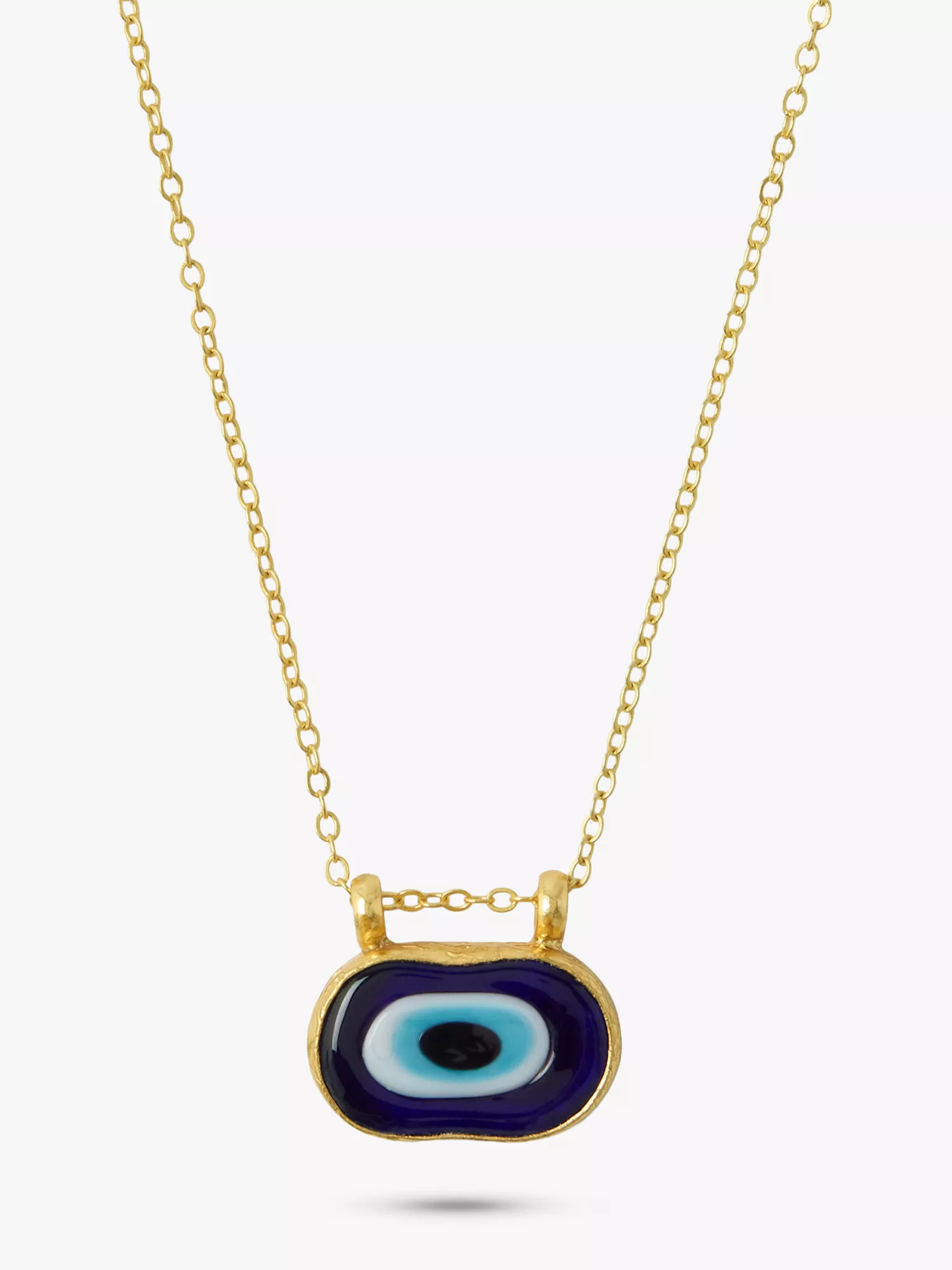 Ottoman Hands Evil Eye Necklace, Gold | John Lewis (UK)