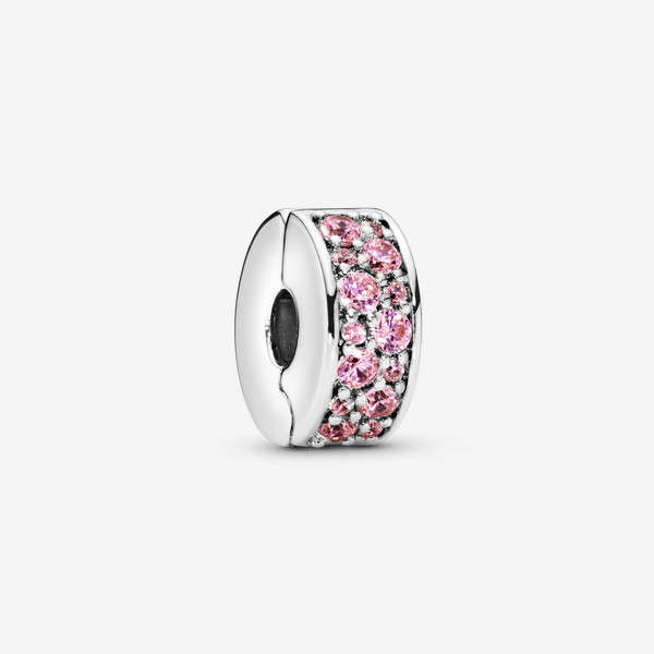 Pandora Pink Pavé Clip Charm | Pandora US