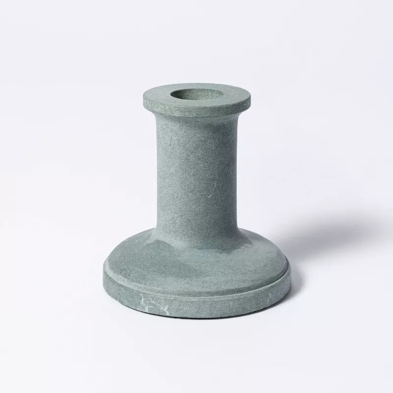 3.5" x 3.5" Soapstone Taper Candle Holder Gray - Threshold™ designed with Studio Mc... | Target