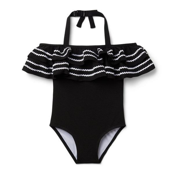 Ruffle Ric Rac Trim Swimsuit | Janie and Jack