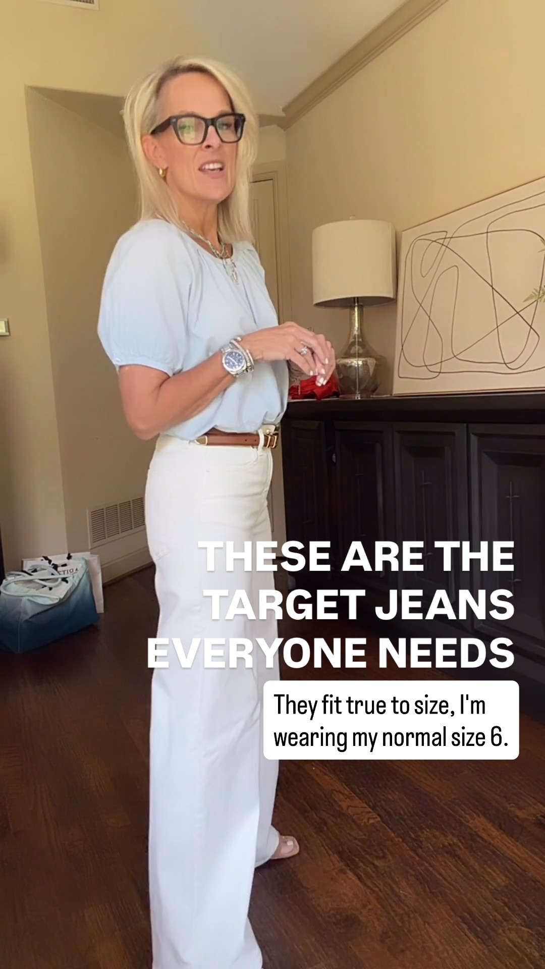 These Target jeans have quickly become one of my favorite affordable finds! They have the look and feel of premium denim, but right now they're on clearance for around $32 (regularly $38). They fit true to size, I'm wearing my normal size 6. If you've been looking for a great pair of everyday jeans without the premium price tag, these are definitely worth a look!

💡 LTK MADE EASY
❤️ Heart = Support my posts!
🔖 Save = Get sale & restock alerts
📋 Lists = Keep favorites organized
📲 Share = Send lists and products to a friend. Hello, Christmas List!
💬 Comment = Ask me anything about what I'm wearing. :-)

#LTKootd #LTKOver40 #LTKSaleAlert