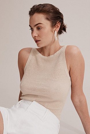 Linen Knit Tank | Country Road (AU)