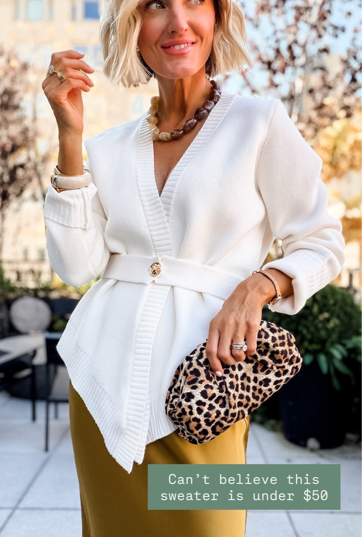 I can’t believe I found this sweater on Amazon! I love the shape and the belt that comes with it! It looks very high end! Wearing S!

Loverly Grey, Amazon, white sweater, closet staples, white cardigan

#LTKSeasonal