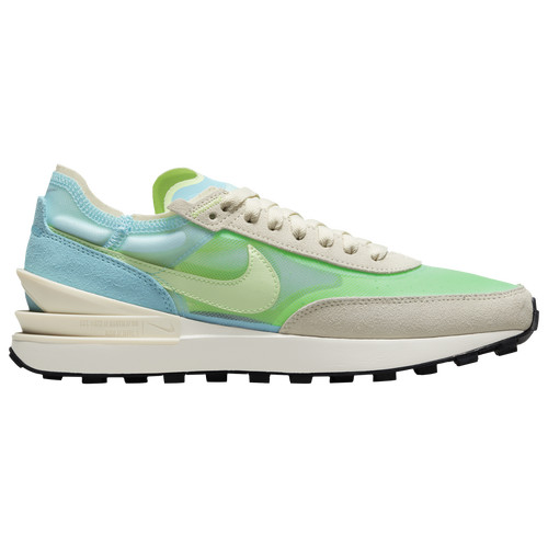 Nike Womens Nike Waffle One - Womens Basketball Shoes Coconut Milk/Bleached Aqua/Lime Glow Size 07.5 | Foot Locker (US)