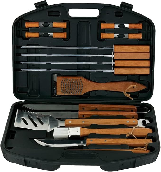 Mr. Bar-B-Q Deluxe BBQ Tool Set | All in One BBQ Tool Set | Premium Hard-Shell Case | Contains 18... | Amazon (US)