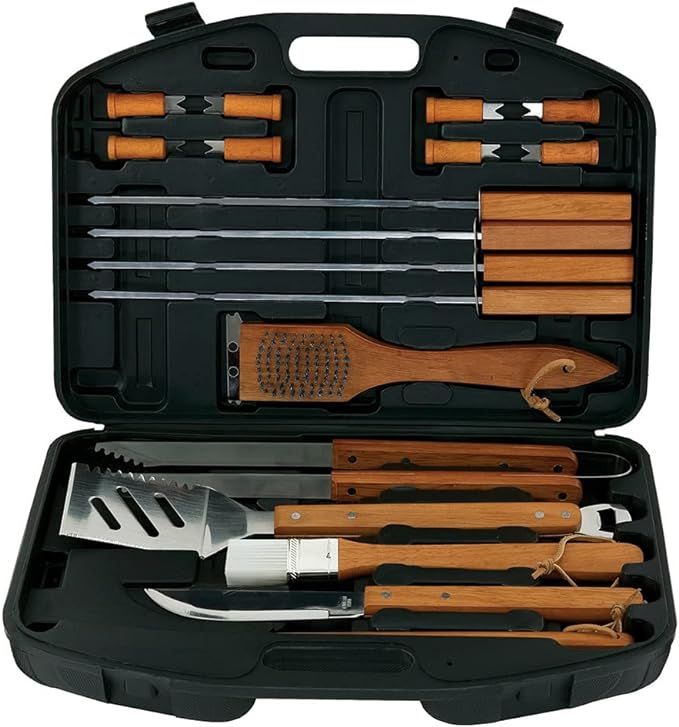 Mr. Bar-B-Q Deluxe BBQ Tool Set | All in One BBQ Tool Set | Premium Hard-Shell Case | Contains 18... | Amazon (US)