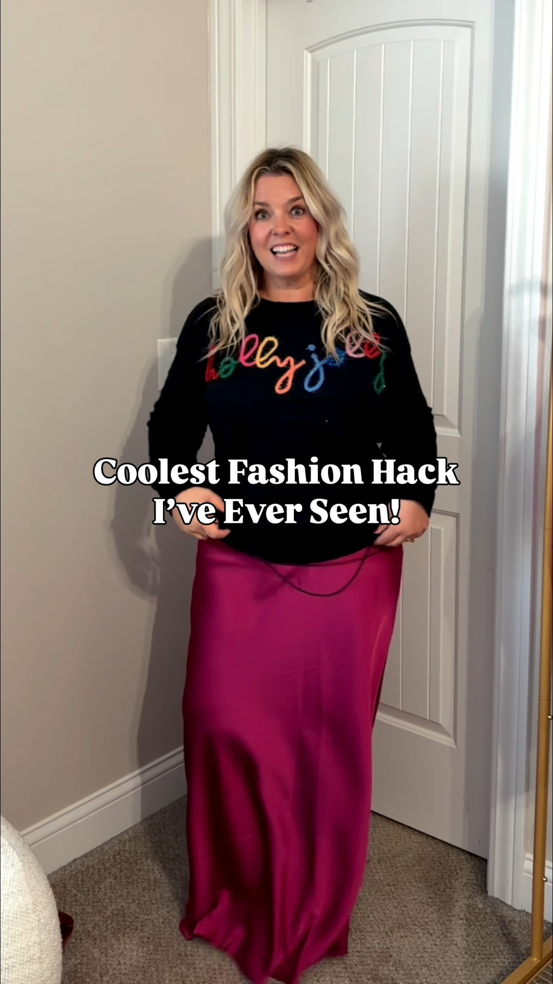 Have you seen these elastic shirt tucking bands?! 

The outfit is from Shein so I linked everything from my recent Shein order as I know that site scares some people but I sorted through the not so great stuff to find you all the GREAT ones! Scroll my LTK to see them all styled & remember Shein offers FREE returns so don’t be scared to try them! I sized down to a med from my usual Lg in the sweater, wearing my usual lg in the skirt  

#LTKHoliday #LTKMidsize #LTKPetite