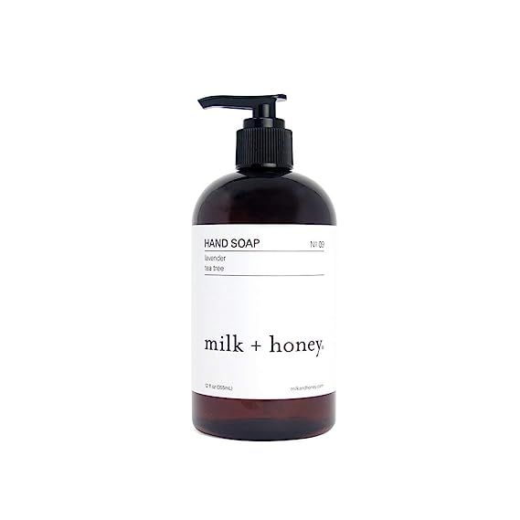 milk + honey Hand Soap No. 9, Lavender Tea Tree Hand Soap, 12 Fl Oz | Amazon (US)
