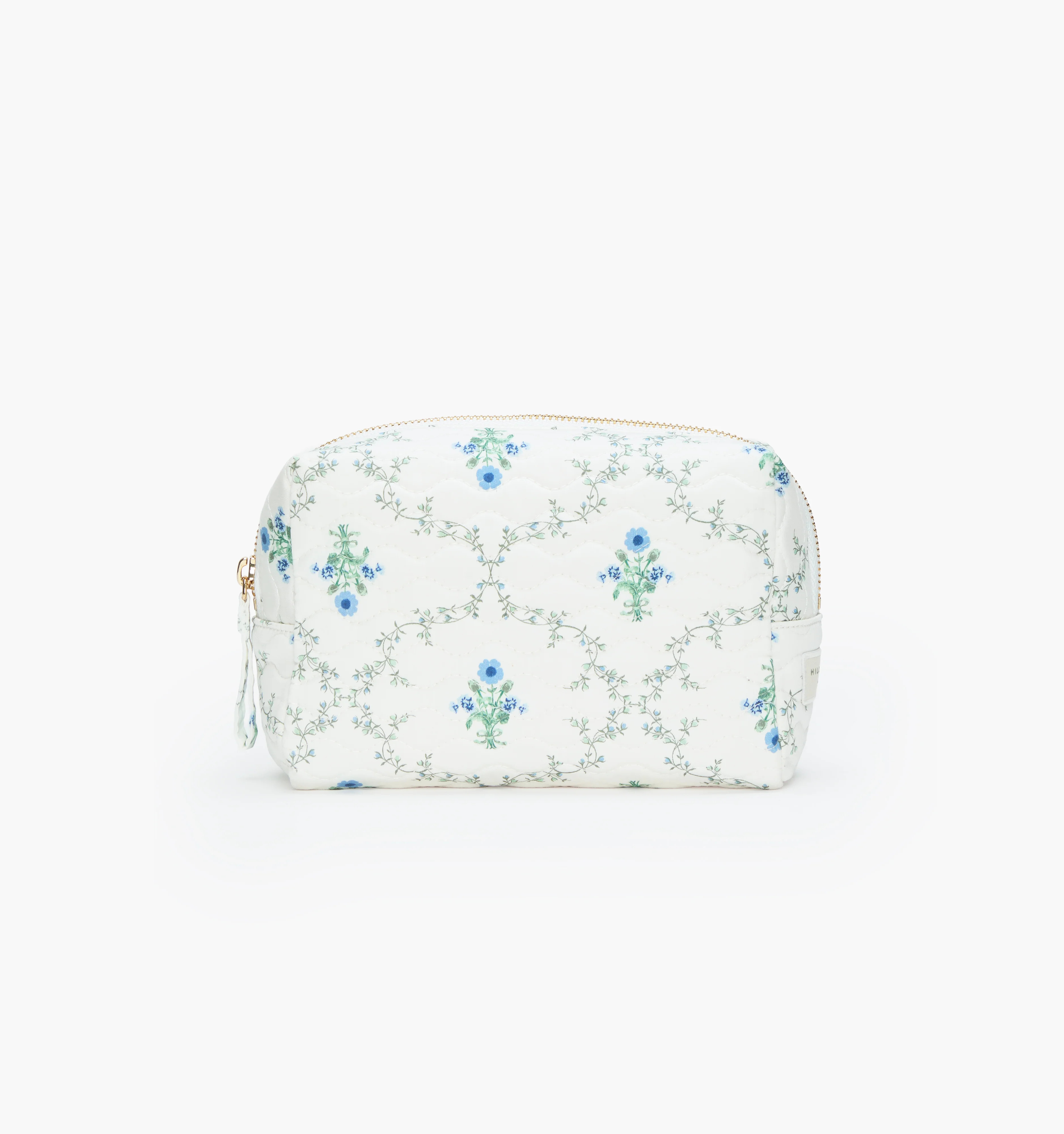 The Mini Quilted Cosmetic Bag | Green Trellis | 100% Cotton | Hill House Home | Hill House Home US