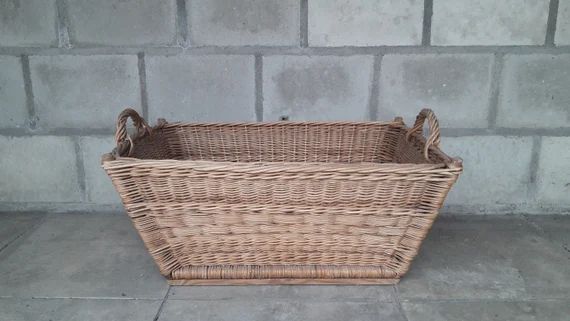French Laundry Basket, Antique French Wicker Basket, French Bakery Basket, French Woven Basket, F... | Etsy (CAD)