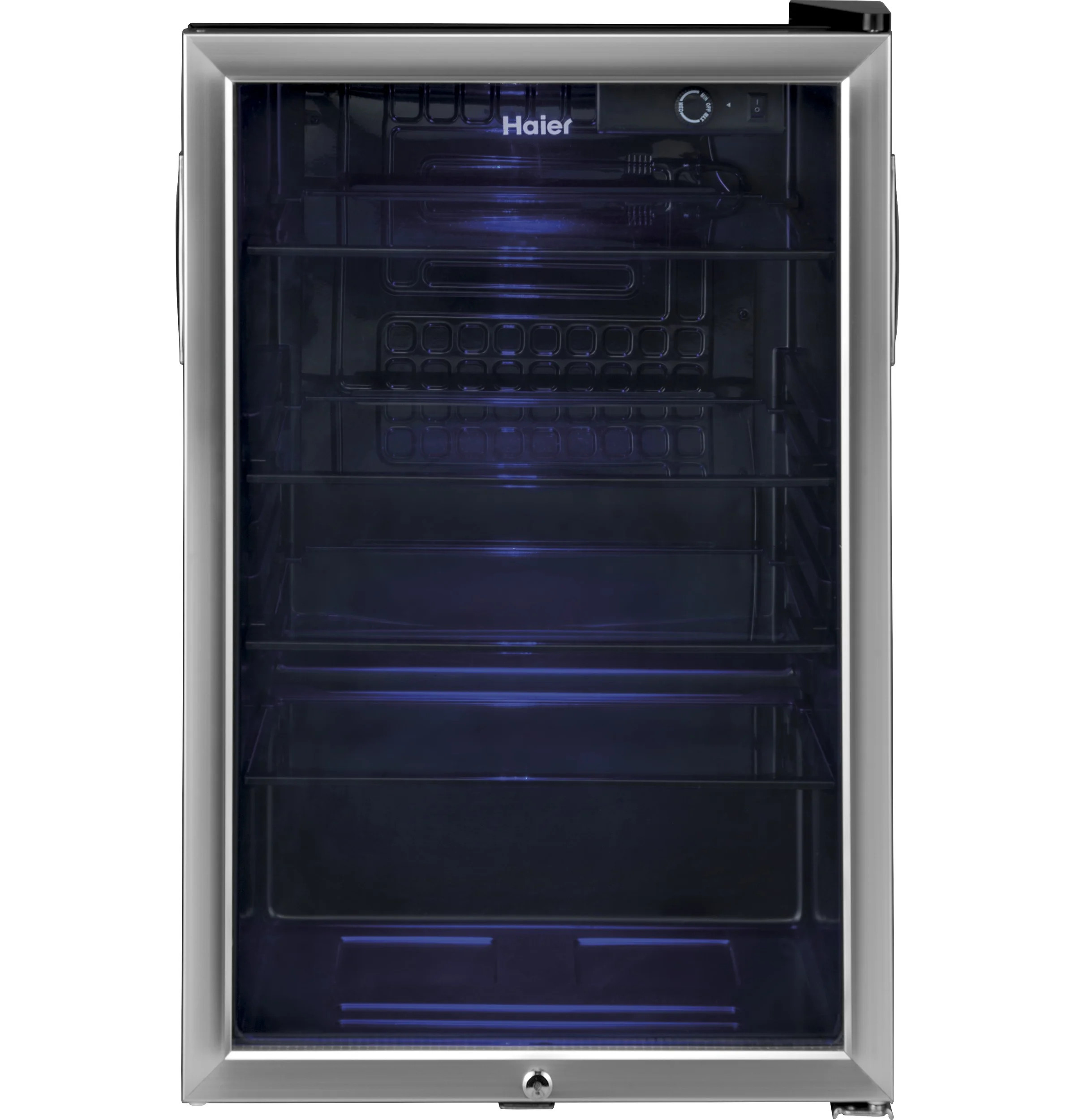 Haier 150 Can Locking Beverage Center HEBF100BXS, Stainless Steel | Walmart (US)