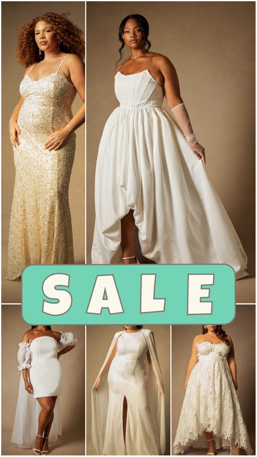 Save up to 81% on these gorgeous ELOQUII plus size bridal dresses. 

Reception dress, courthouse elopement dress, long white gown, minimalist wedding dress, or microwedding dress, curvy bride, plus size fashion.

#LTKWedding #LTKPlusSize #LTKSaleAlert