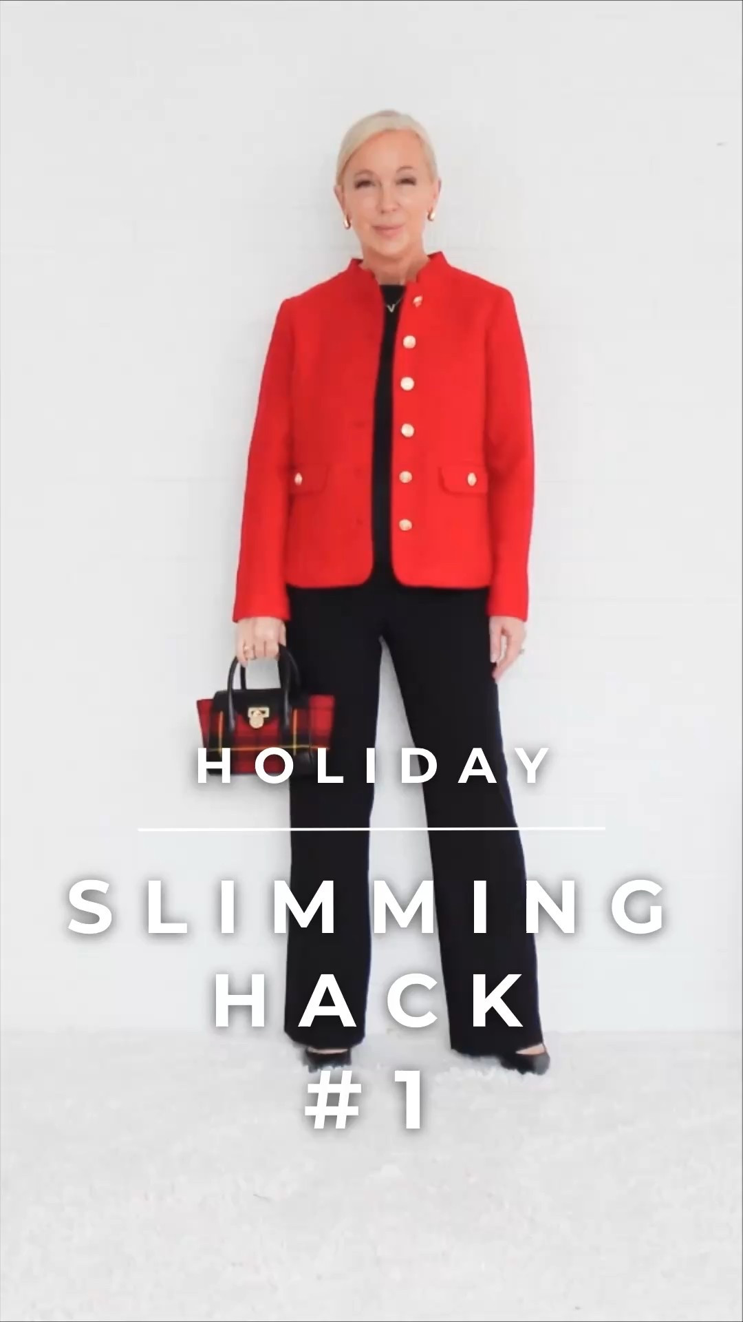 Holiiday Slimming Hack #1: COLUMN DRESSING

✨ Want to look 10 pounds thinner this holiday season? Try this Midlife It Girl Slimming Hack:

🎯 COLUMN DRESSING

👗 Dress in one color for your base — like black from top to bottom — then layer a contrasting color over it.
 👀 This draws the eye vertically, not horizontally, creating an optical illusion of length instead of width.
 💫 The result? A naturally slimming silhouette that looks elevated, refined, and effortlessly chic.

🎄 No diets. No shapewear. Just smart styling that works with your body — not against it.



💋 With Style + Presence,
Valarie

#classicstyle #timelessstyle #MidlifeItGirl #over40style #over50style #over50style 


#LTKOver40 #LTKPetite #LTKHoliday