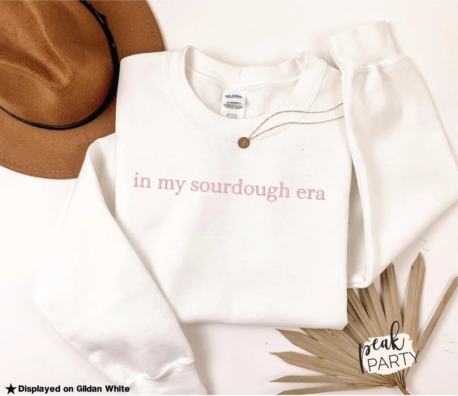 In My Sourdough Era Embroidered Sweatshirt, Cute Custom Embroidered Crewneck, Sourdough Baker Gif... | Etsy (US)