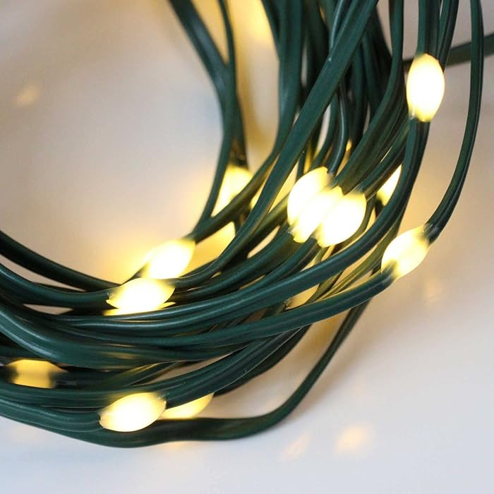 QBIS Warm White LED Fairy Lights, Christmas Lights, Indoor/Outdoor Waterproof String Lighting on ... | Amazon (US)