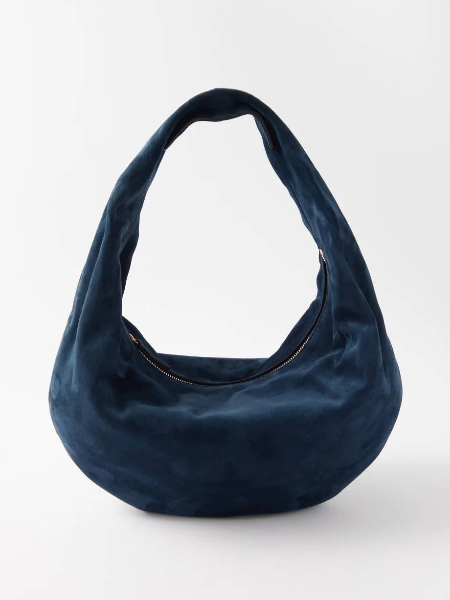 Olivia medium suede shoulder bag | Khaite | Matches (US)