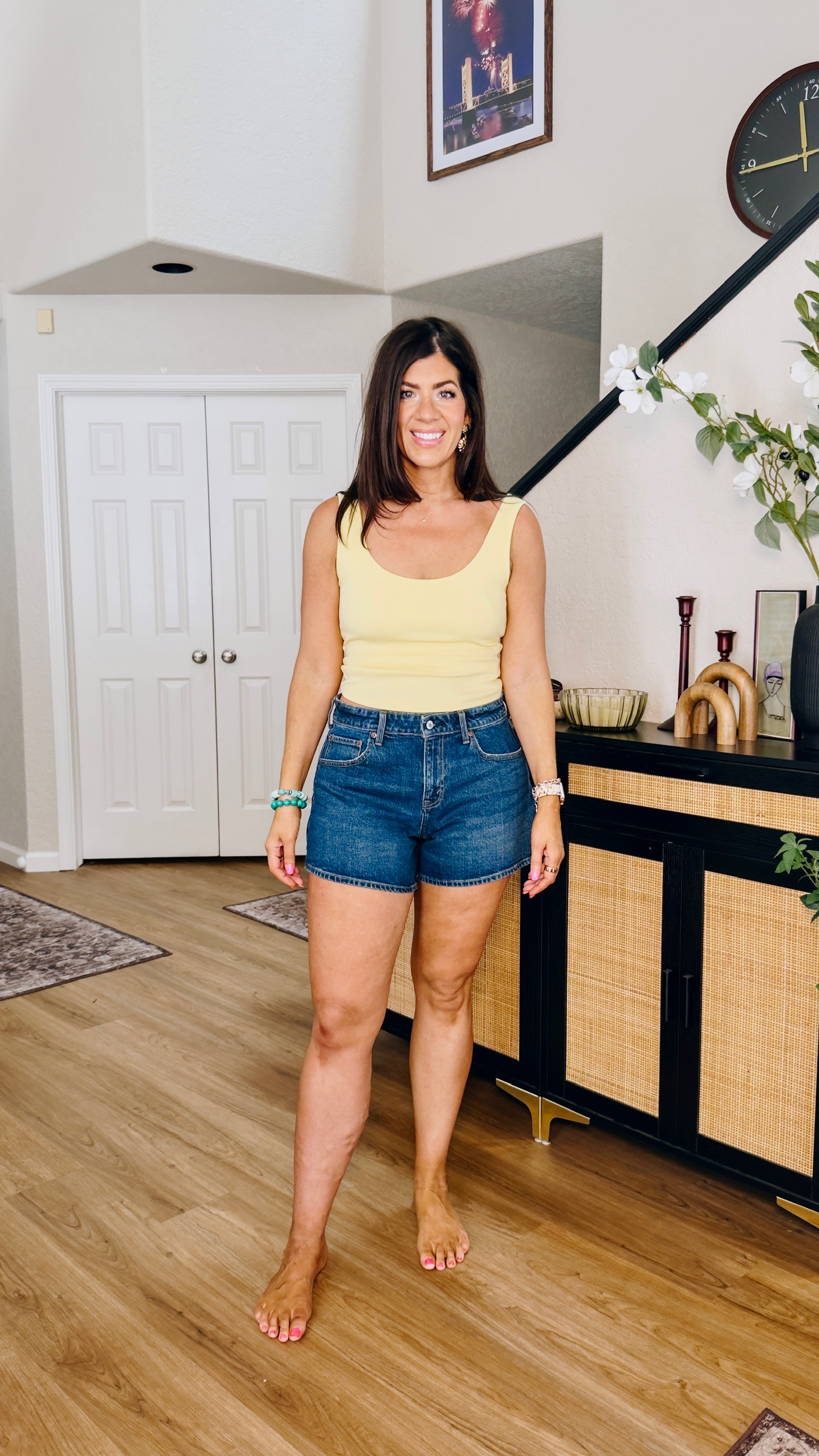 Use code SHORTSAF for a stackable 15% 
Medium top, 30 in shorts 

Abercrombie sale, spring and summer midsize outfits, causal, every day, tank, tops, shorts,  

 #LTKOver40 #LTKSaleAlert #LTKMidsize